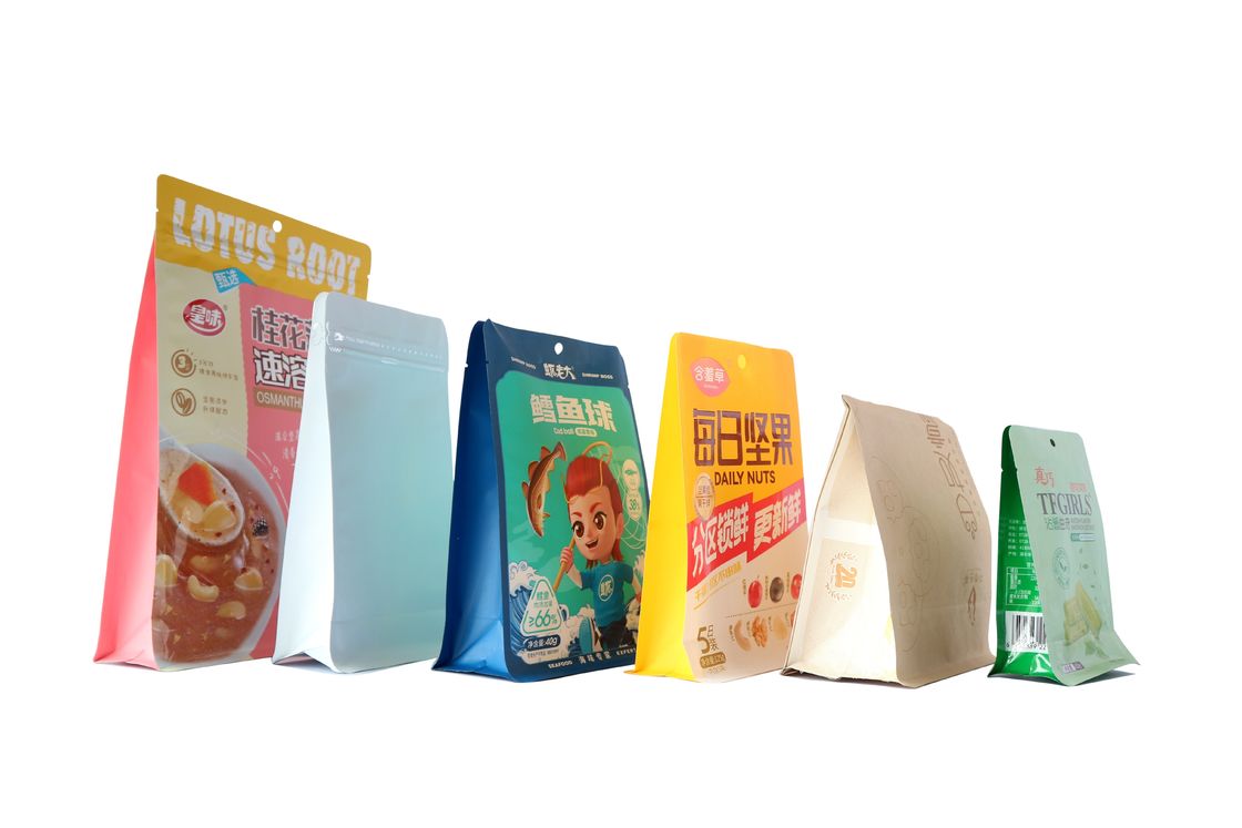 PLC Control Eight Side Sealing Bag Making Machine With Touch Screen Operation