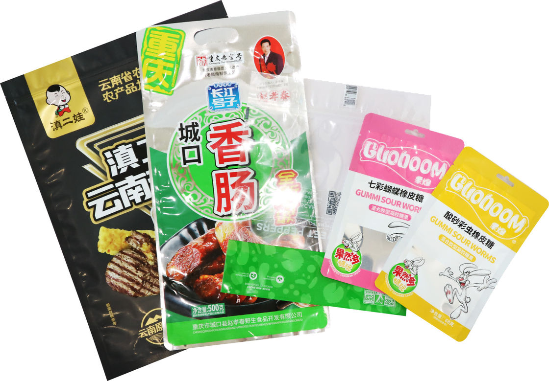 Zipper Type Three Side Sealing Machine 200 Bags Per Min