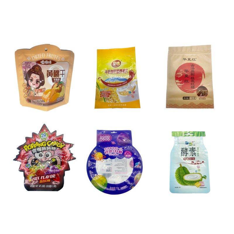 Slide Zipper Pouch Forming Machine 3 Side Seal Packaging Machine 250 Bags/Min