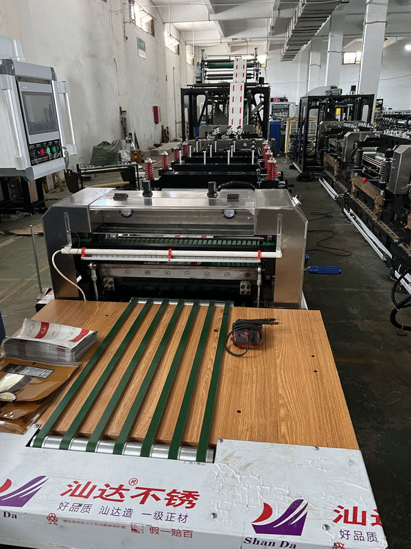Three Side Plastic Pouch / Bag Making Machine With Double Unwinder