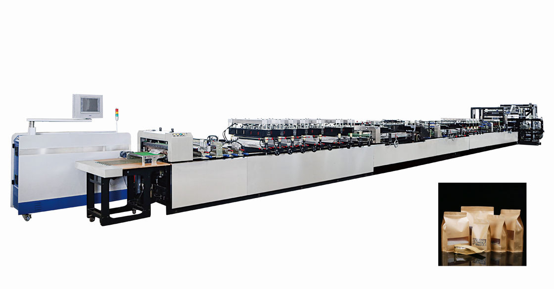 100KW 30-100 Bags / Min Square Bottom Bag / Pouch Machine For Flexible Packaging