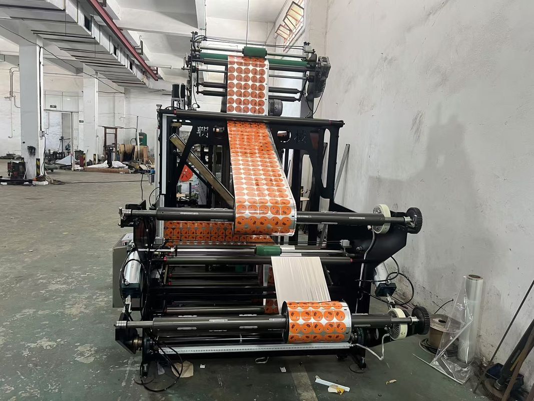 Small Width Of Roll Film Stand Up With Zipper Machine